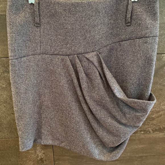 Brunello Cucinelli gray wool skirt size 44 New - Picture 2 of 5